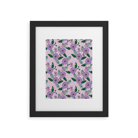 Hello Sayang Sweet Roses Pink Framed Art Print