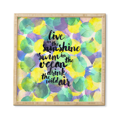 Hello Sayang Swim in the Ocean Framed Wall Art