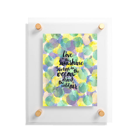 Hello Sayang Swim in the Ocean Floating Acrylic Print