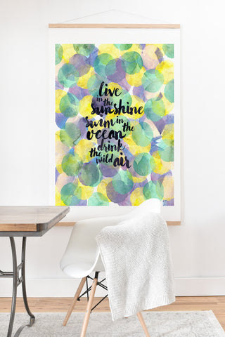 Hello Sayang Swim in the Ocean Art Print And Hanger