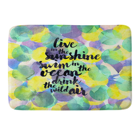 Hello Sayang Swim in the Ocean Memory Foam Bath Mat
