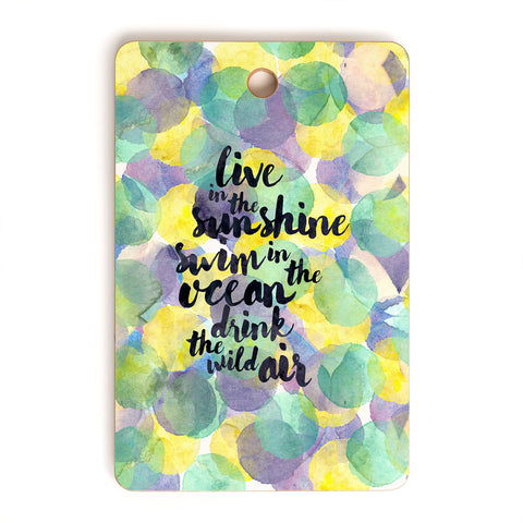 Hello Sayang Swim in the Ocean Cutting Board Rectangle