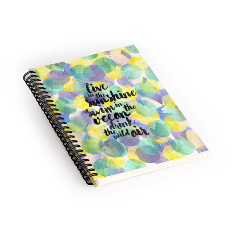 Hello Sayang Swim in the Ocean Spiral Notebook