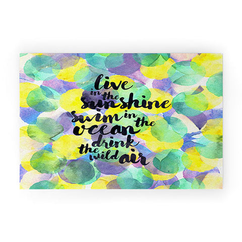 Hello Sayang Swim in the Ocean Welcome Mat