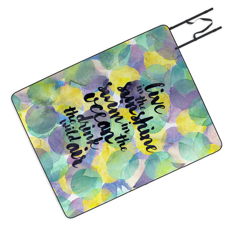 Hello Sayang Swim in the Ocean Picnic Blanket