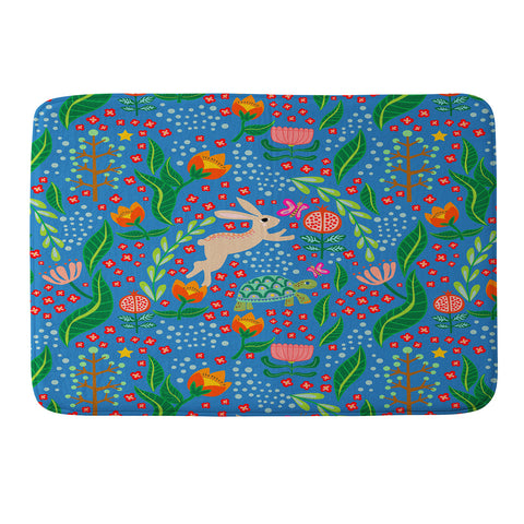 Hello Sayang The Tortoise and The Hare Day Memory Foam Bath Mat