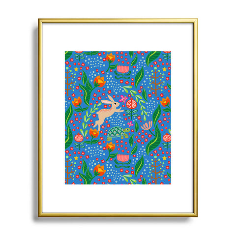 Hello Sayang The Tortoise and The Hare Day Metal Framed Art Print