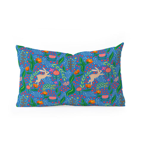 Hello Sayang The Tortoise and The Hare Day Oblong Throw Pillow