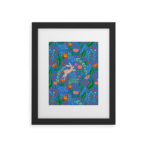 Hello Sayang The Tortoise and The Hare Day Framed Art Print