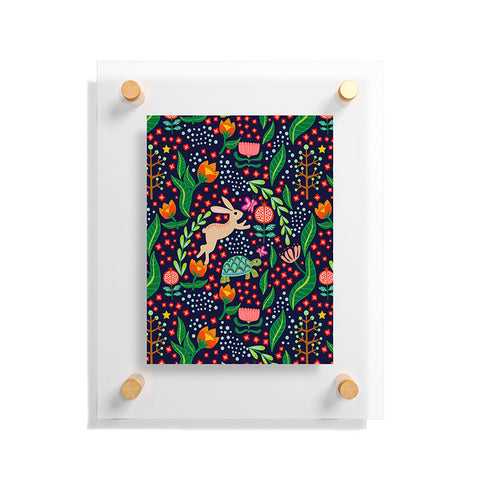 Hello Sayang The Tortoise and The Hare Night Floating Acrylic Print