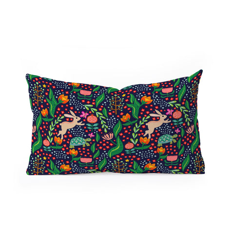 Hello Sayang The Tortoise and The Hare Night Oblong Throw Pillow
