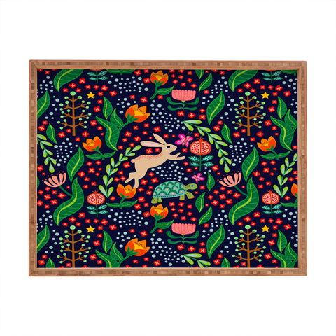Hello Sayang The Tortoise and The Hare Night Rectangular Tray