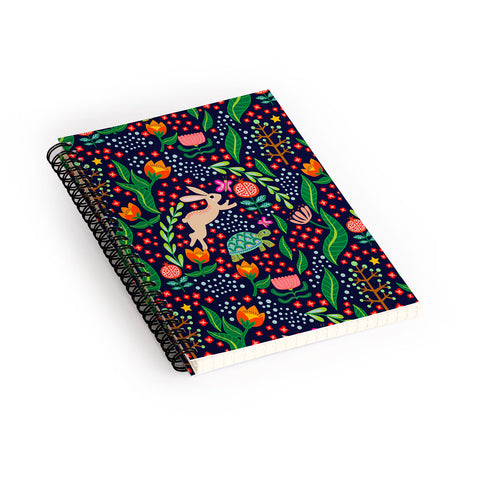 Hello Sayang The Tortoise and The Hare Night Spiral Notebook