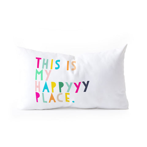 Hello Sayang This is My Happyyy Place Oblong Throw Pillow