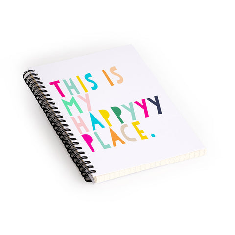 Hello Sayang This is My Happyyy Place Spiral Notebook