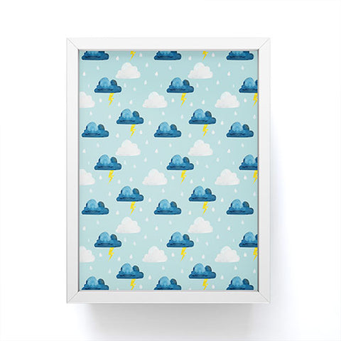 Hello Sayang Thunderclouds Framed Mini Art Print