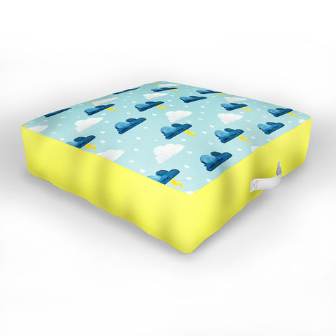 Hello Sayang Thunderclouds Outdoor Floor Cushion