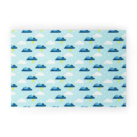 Hello Sayang Thunderclouds Welcome Mat