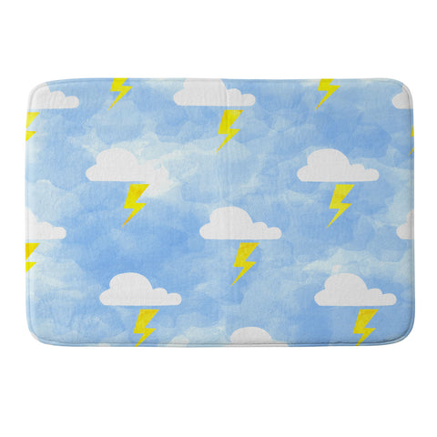 Hello Sayang Thunderstorm Memory Foam Bath Mat