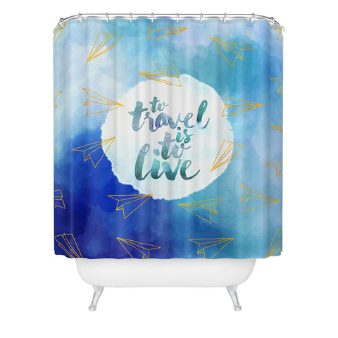 Hello Sayang To Travel Is To Live Shower Curtain