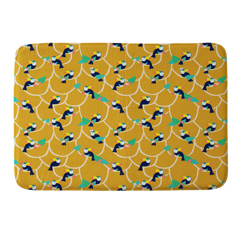 Hello Sayang Toucan Play This Mustard Game Memory Foam Bath Mat