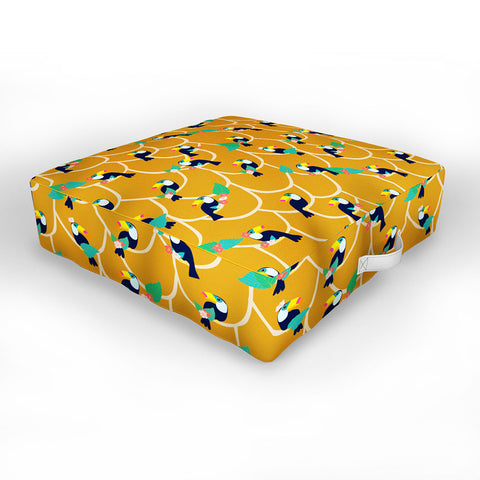 Hello Sayang Toucan Play This Mustard Game Outdoor Floor Cushion