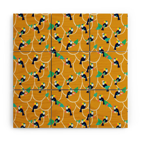Hello Sayang Toucan Play This Mustard Game Wood Wall Mural