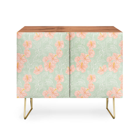 Hello Sayang Tropical Hibiscus Credenza