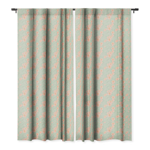 Hello Sayang Tropical Hibiscus Blackout Window Curtain