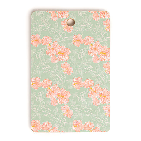 Hello Sayang Tropical Hibiscus Cutting Board Rectangle