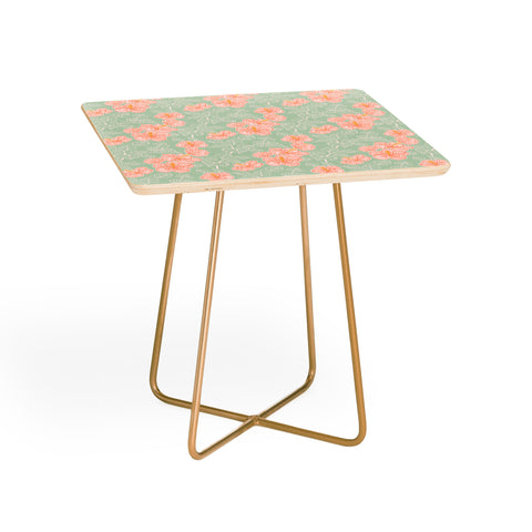 Hello Sayang Tropical Hibiscus Side Table