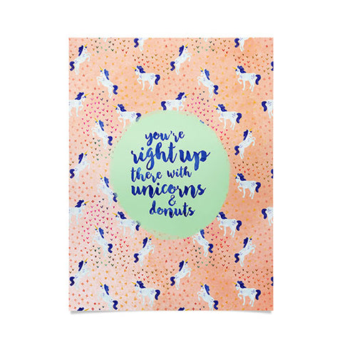 Hello Sayang Unicorns and Donuts Poster