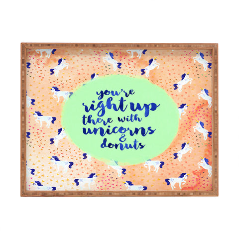 Hello Sayang Unicorns and Donuts Rectangular Tray
