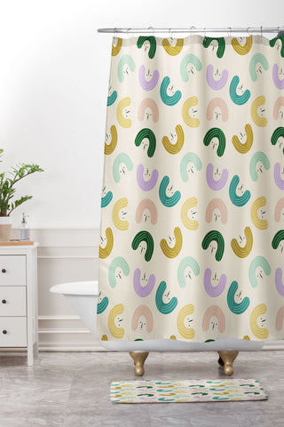 Hello Sayang Urban Jungle Crazy Plant Lady Shower Curtain And Mat