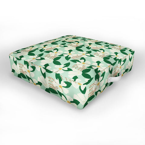 Hello Sayang Urban Jungle Hibiscus Outdoor Floor Cushion