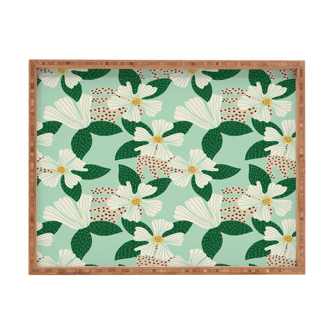 Hello Sayang Urban Jungle Hibiscus Rectangular Tray