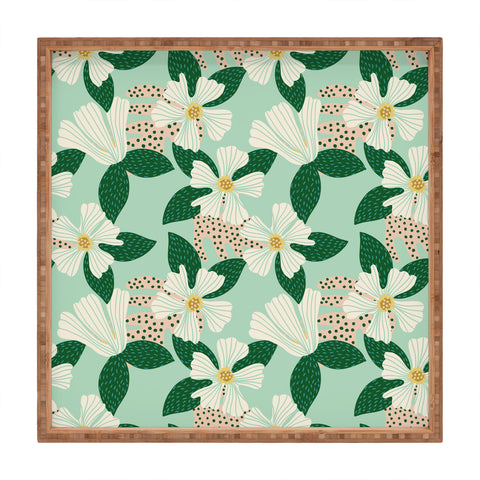 Hello Sayang Urban Jungle Hibiscus Square Tray