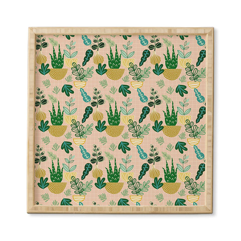 Hello Sayang Urban Jungle House Plants Framed Wall Art