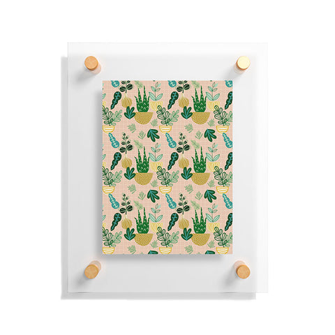 Hello Sayang Urban Jungle House Plants Floating Acrylic Print