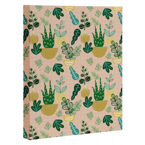 Hello Sayang Urban Jungle House Plants Art Canvas