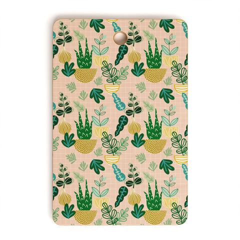 Hello Sayang Urban Jungle House Plants Cutting Board Rectangle