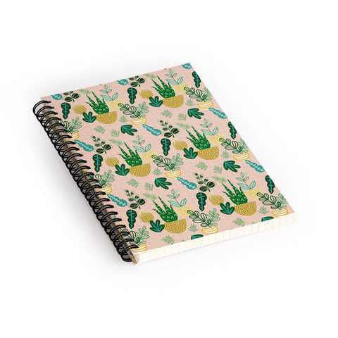 Hello Sayang Urban Jungle House Plants Spiral Notebook