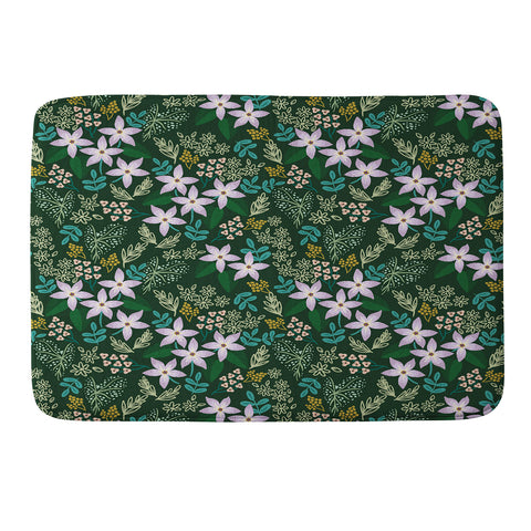 Hello Sayang Urban Jungle Orchids Memory Foam Bath Mat