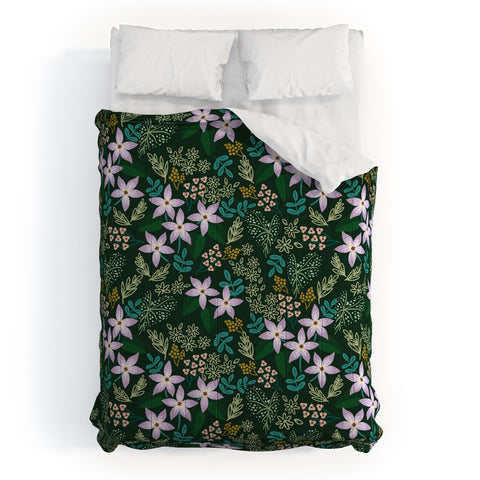 Hello Sayang Urban Jungle Orchids Comforter