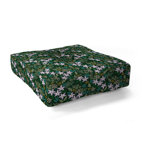 Hello Sayang Urban Jungle Orchids Floor Pillow Square
