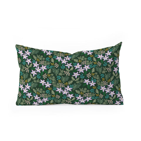 Hello Sayang Urban Jungle Orchids Oblong Throw Pillow