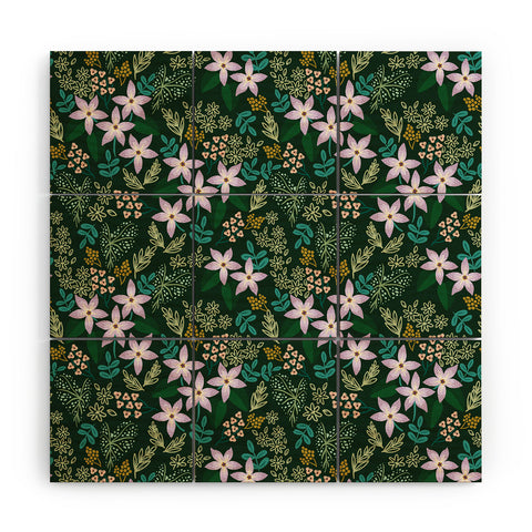 Hello Sayang Urban Jungle Orchids Wood Wall Mural