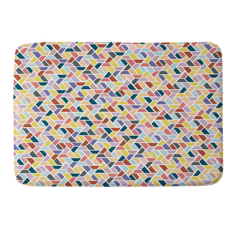 Hello Sayang Velvet Leaves Memory Foam Bath Mat