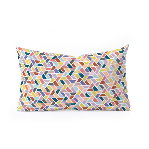 Hello Sayang Velvet Leaves Oblong Throw Pillow