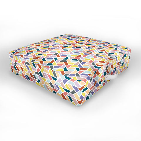 Hello Sayang Velvet Leaves Outdoor Floor Cushion